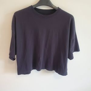 SO brand cropped black T shirt in ladies L